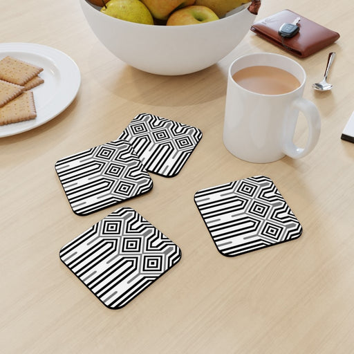 Coasters - Black and White Structure - printonitshop