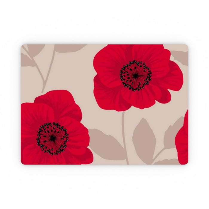 Placemat - Red Flowers - printonitshop