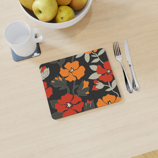 Placemat - Orange Flowers - printonitshop