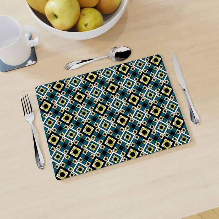 Placemat - Geometric Sunflowers - printonitshop