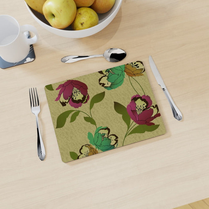 Placemat - Dot Work Flowers - printonitshop