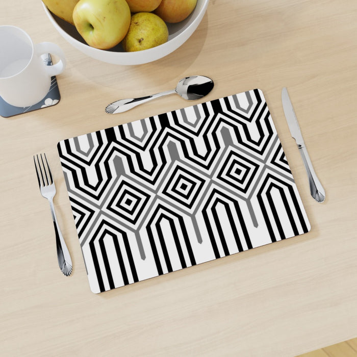Placemat - Black and White Structured - printonitshop