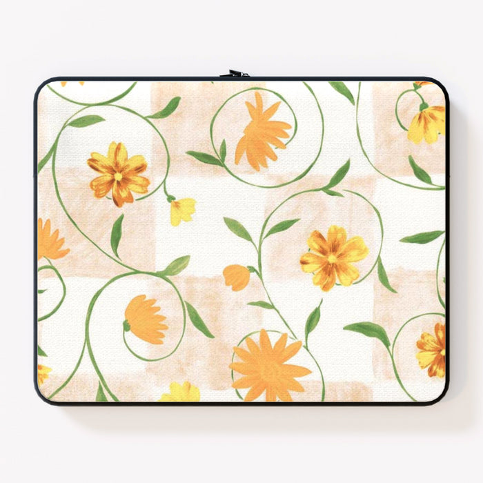 Laptop Skin - Climbing Wall Flowers - printonitshop