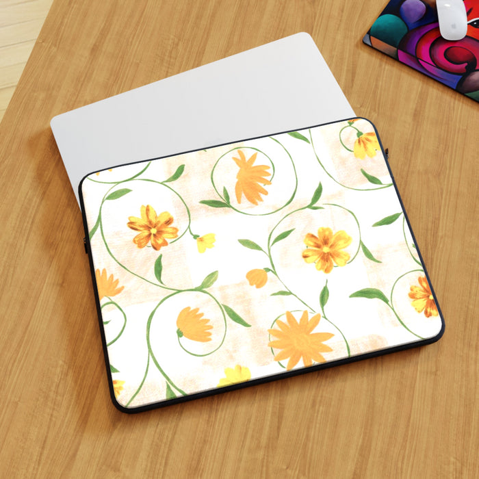 Laptop Skin - Climbing Wall Flowers - printonitshop