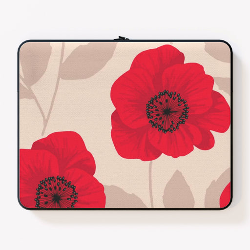 Laptop Skin - Red Flowers - printonitshop