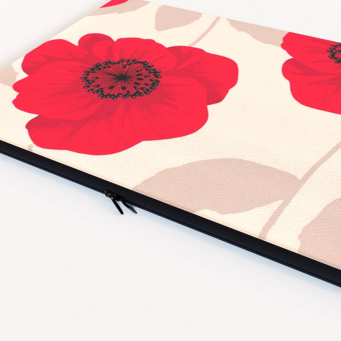 Laptop Skin - Red Flowers - printonitshop