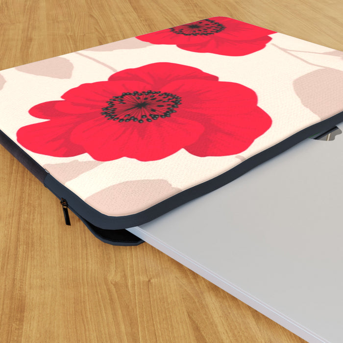 Laptop Skin - Red Flowers - printonitshop