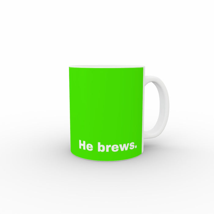 11oz Ceramic Mug - Moses Tea_Green - Print On It