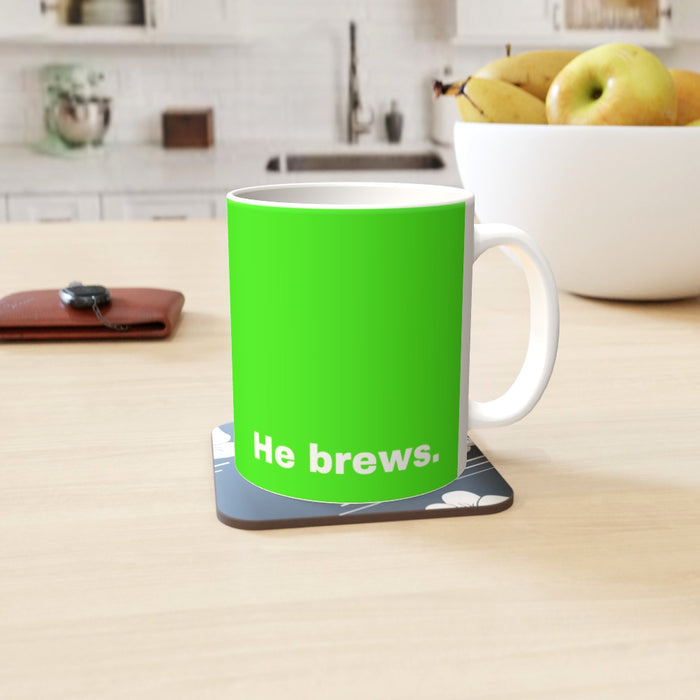 11oz Ceramic Mug - Moses Tea_Green - Print On It