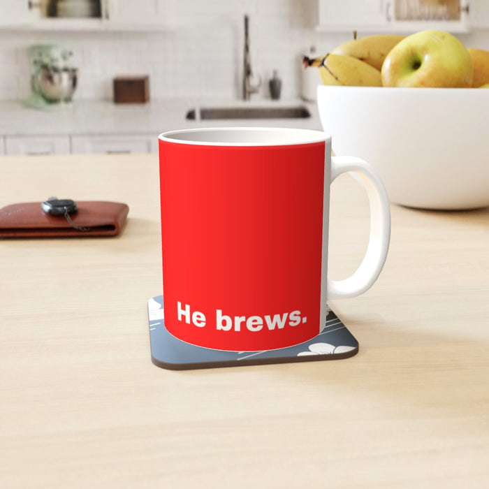 11oz Ceramic Mug - Moses Tea_Red - Print On It