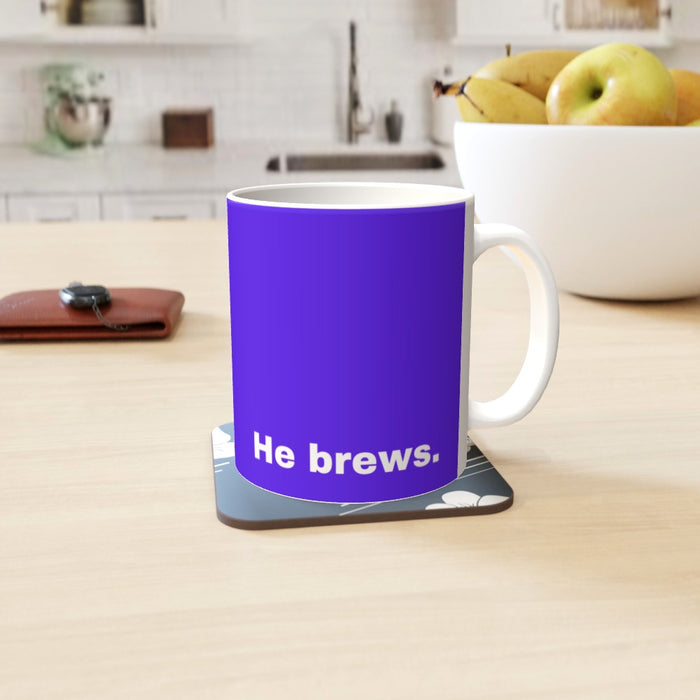 11oz Ceramic Mug - Moses Tea_Purple - Print On It