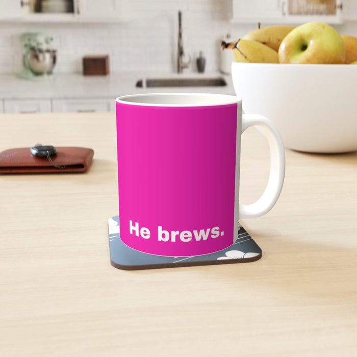 11oz Ceramic Mug - Moses Tea_Pink - Print On It