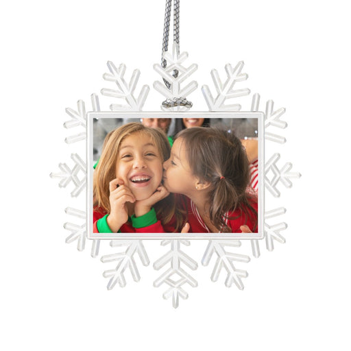 Hanging Snowflake - Personalised - Single Photo Upload - Print On It