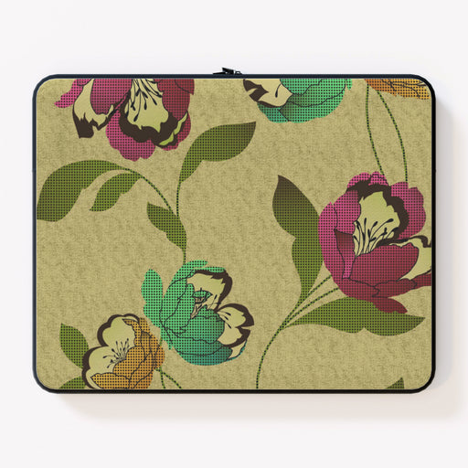 Laptop Skin - Dot Work Flowers - printonitshop