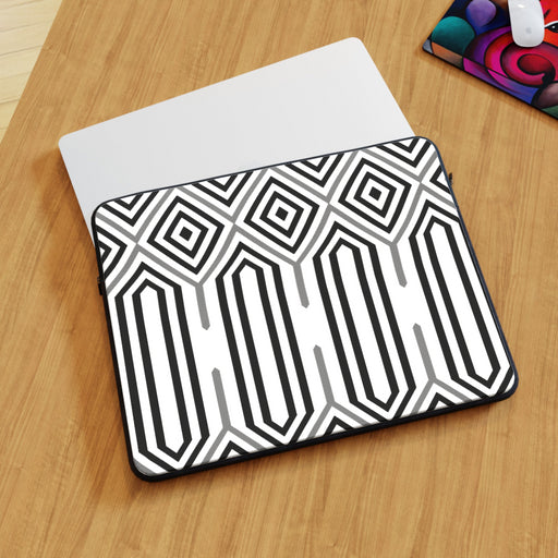 Laptop SKin - Black and White Structure - printonitshop