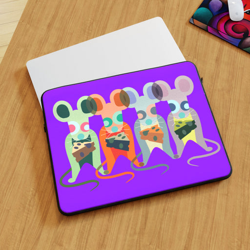 Laptop Skin - Mice on Purple - printonitshop