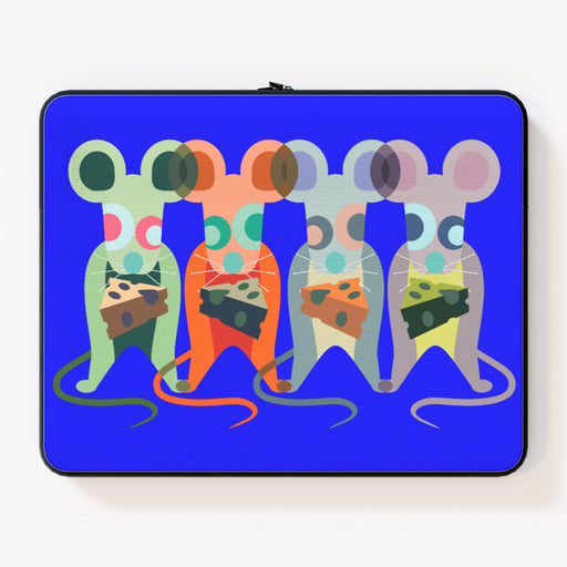 Laptop Skin - Mice on Blue - printonitshop