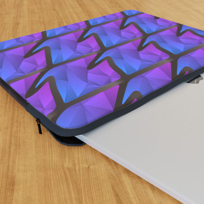 Laptop Skin - Abstract Waves Blue/Purple - printonitshop