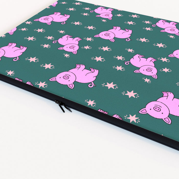 Laptop Skin - Pigs On Green - printonitshop