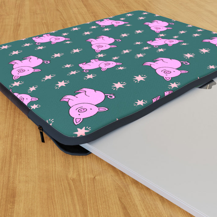 Laptop Skin - Pigs On Green - printonitshop