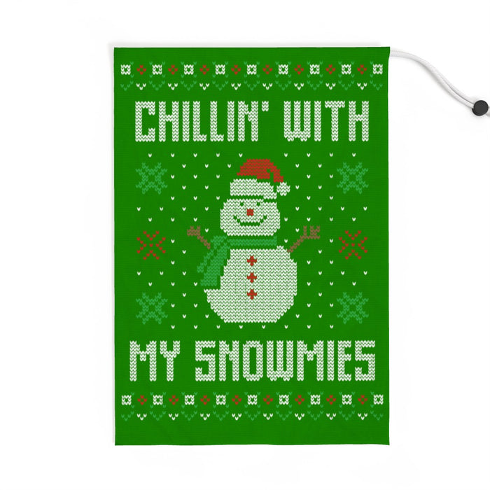 Jumbo Santa Sack - Chilliin' with my snowmies - Print On It