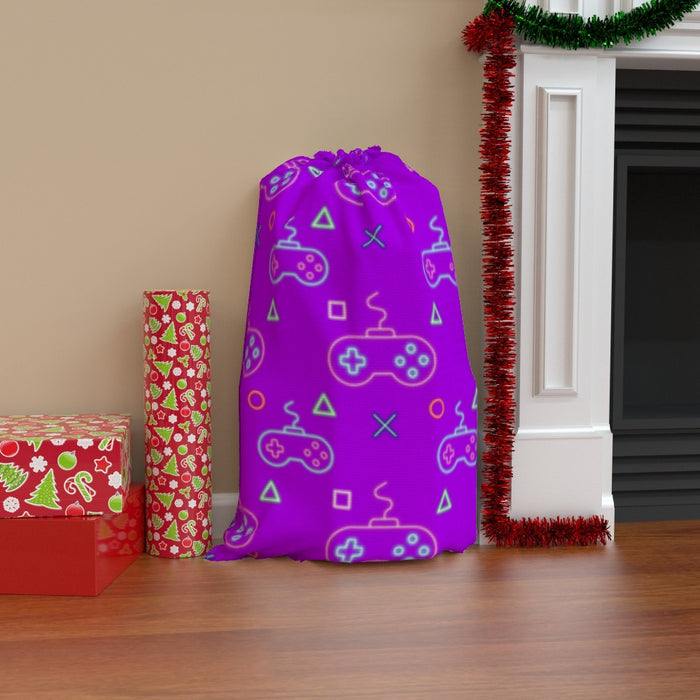 Jumbo Santa Sack - Gaming Neon Purple - Print On It