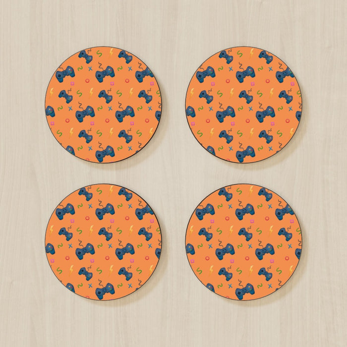 Coasters - Pale Orange Gaming - printonitshop