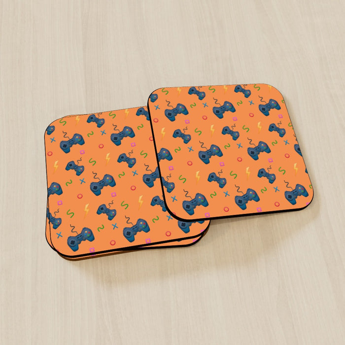 Coasters - Pale Orange Gaming - printonitshop