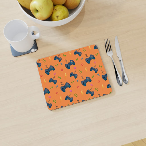 Placemat - Pale Orange Gaming - printonitshop