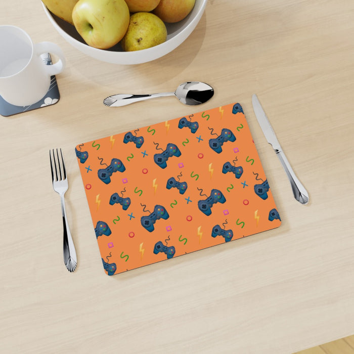 Placemat - Pale Orange Gaming - printonitshop