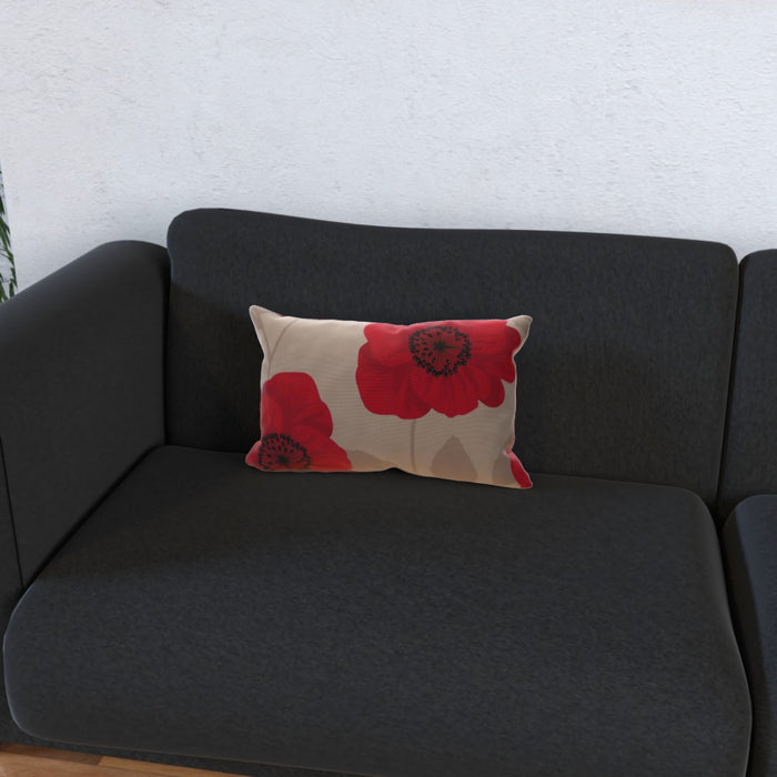 Cushions - Red Flowers - printonitshop