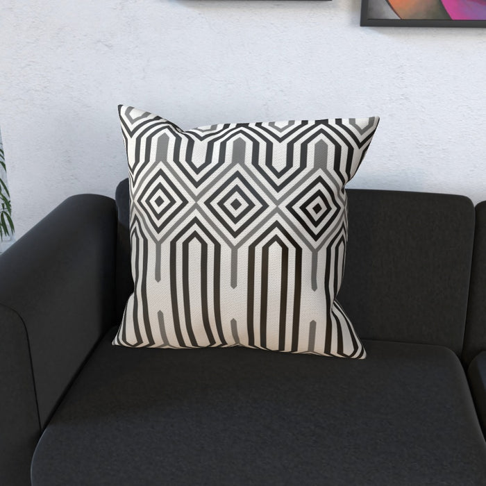 Cushions - Black and White Structure - printonitshop