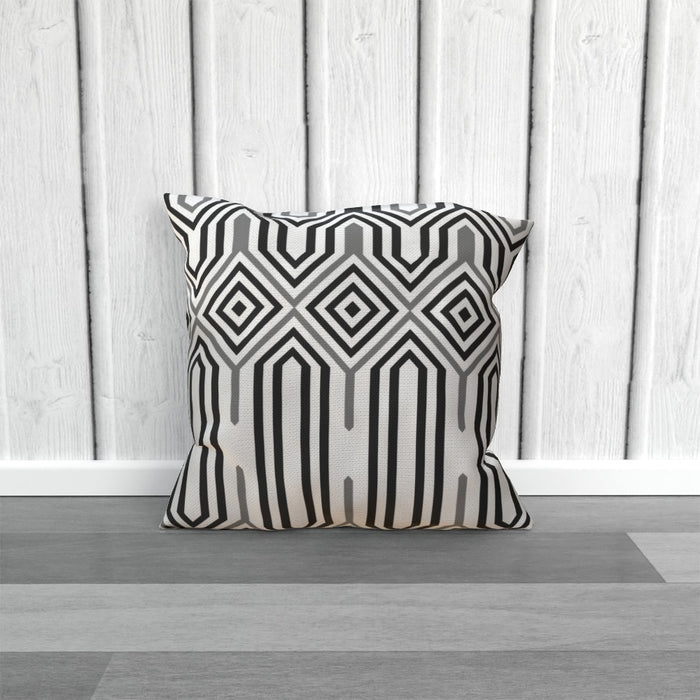 Cushions - Black and White Structure - printonitshop