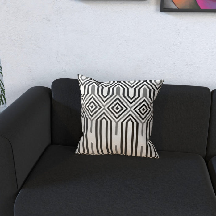 Cushions - Black and White Structure - printonitshop