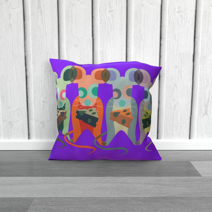 Cushions - Mice on Purple - printonitshop