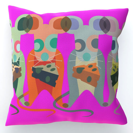 Cushions - Mice on Pink - printonitshop