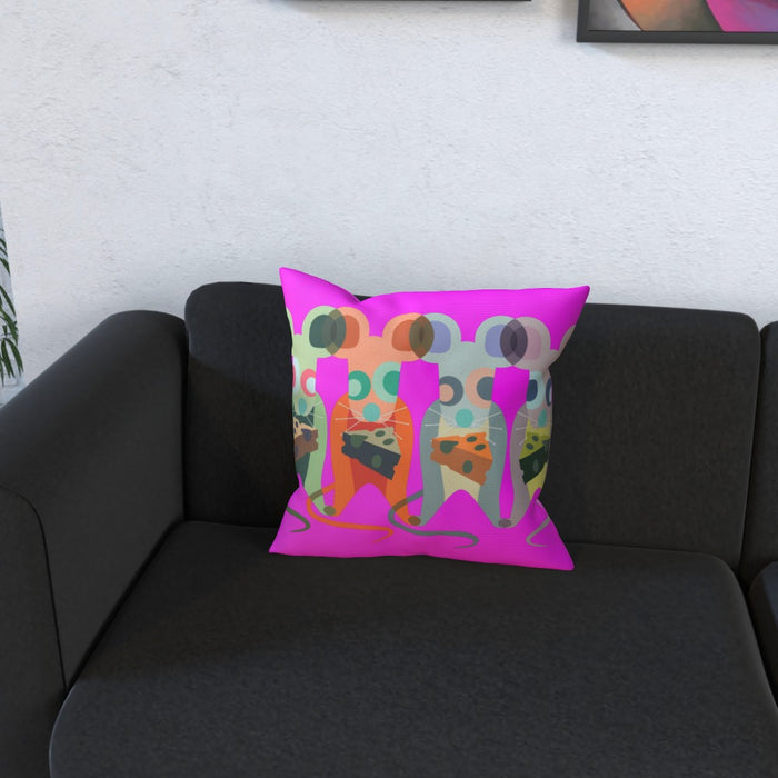 Cushions - Mice on Pink - printonitshop