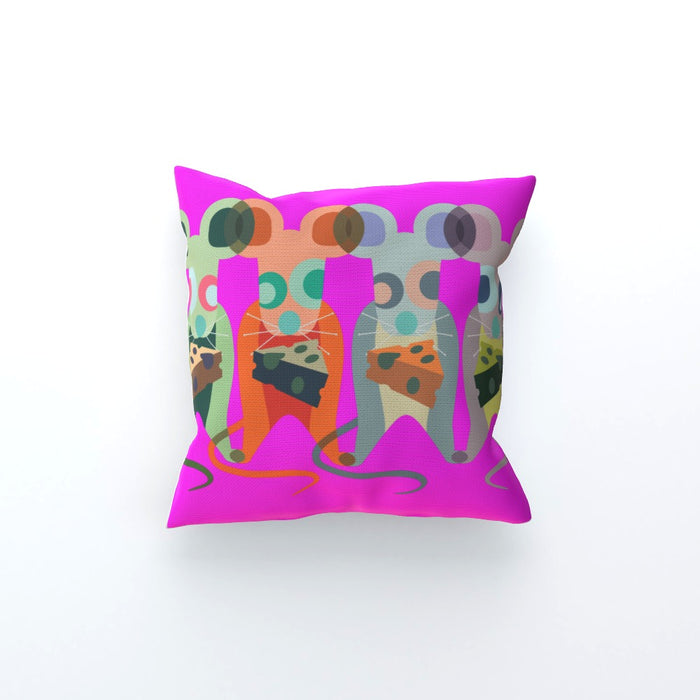 Cushions - Mice on Pink - printonitshop