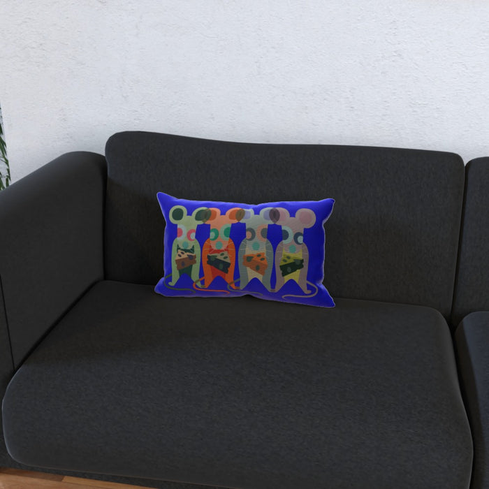 Cushions - Mice on Blue - printonitshop