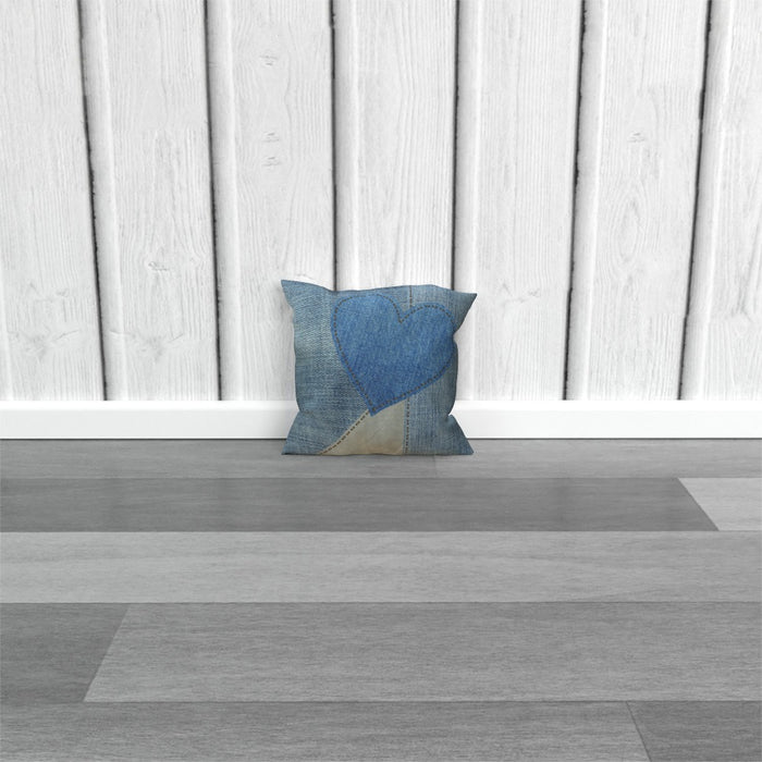 Cushions - Denim Heart - printonitshop