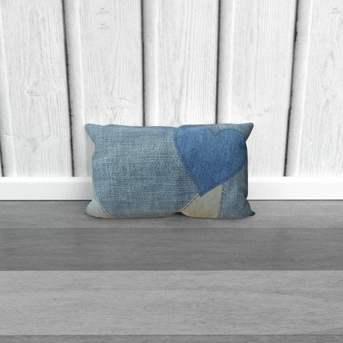 Cushions - Denim Heart - printonitshop