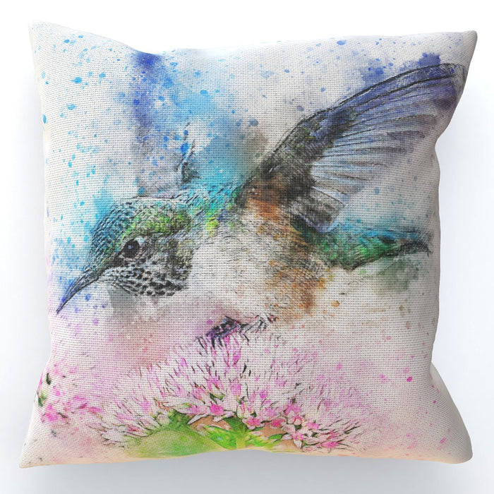 Cushions - Watercolour Hummingbird - printonitshop