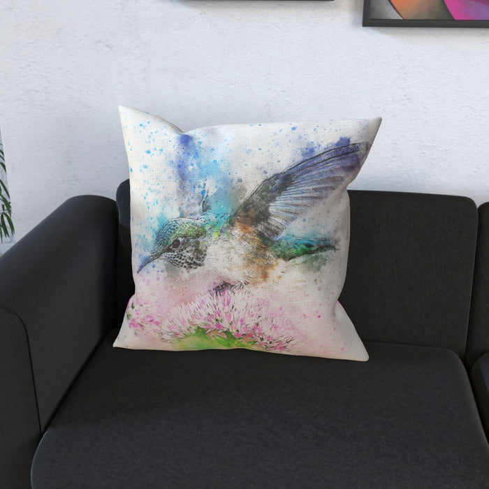 Cushions - Watercolour Hummingbird - printonitshop