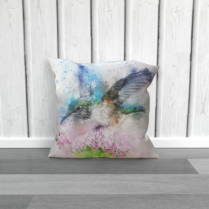 Cushions - Watercolour Hummingbird - printonitshop