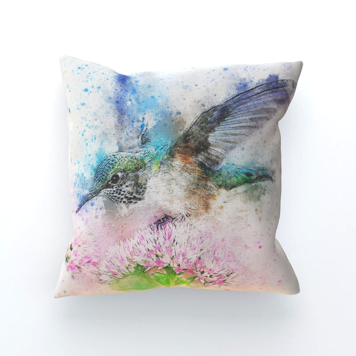 Cushions - Watercolour Hummingbird - printonitshop