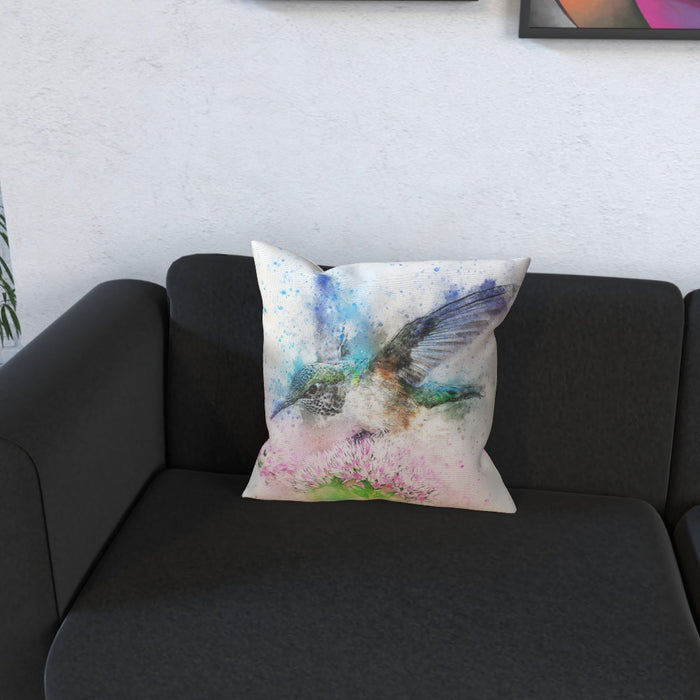 Cushions - Watercolour Hummingbird - printonitshop