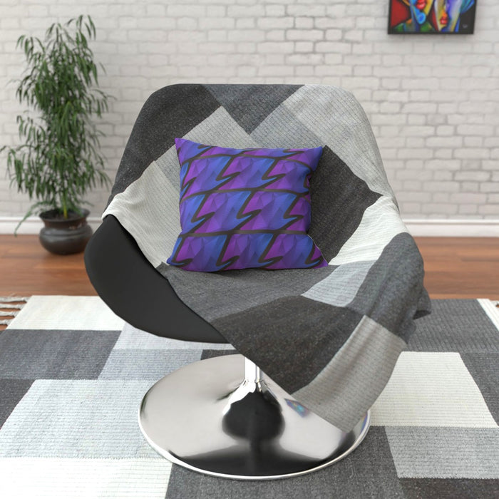 Cushions Abstract Waves Blue / Purple - printonitshop