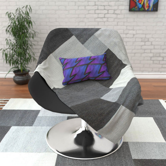 Cushions Abstract Waves Blue / Purple - printonitshop