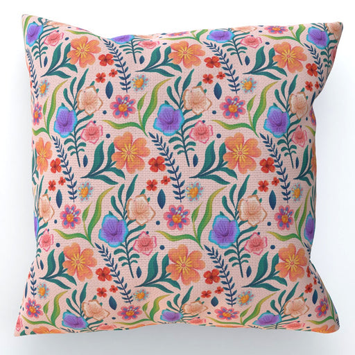 Cushions - Very Floral Peach - printonitshop