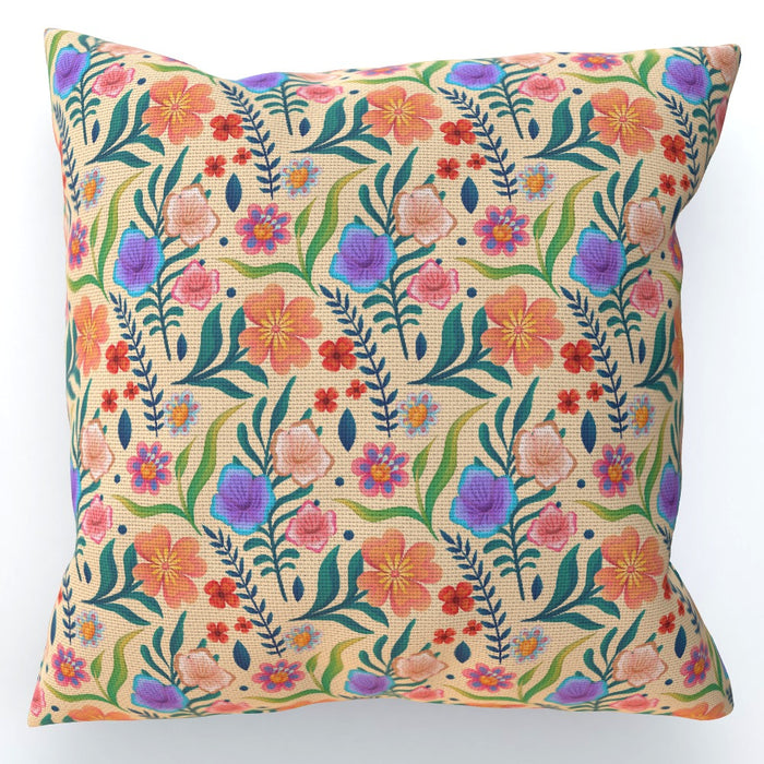 Cushions - Very Floral Yellow - printonitshop